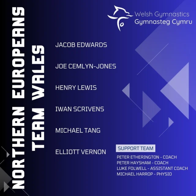 🏴󠁧󠁢󠁷󠁬󠁳󠁿|Team Announcement

We are thrilled to announce the Welsh MAG team for Northern Europeans this weekend! 🙌✨ 

Meet our incredible gymnasts and dedicated support staff, ready to represent Wales with pride💪 

Together, we’re aiming high and chasing excellence on the international stage! Let’s go, Team Wales!🏴󠁧󠁢󠁷󠁬󠁳󠁿