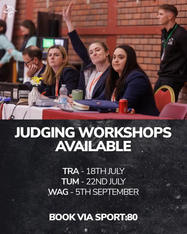 Thinking about becoming a gymnastics judge or developing your judging knowledge?🤸

We have a range of upcoming judging workshops available across different disciplines:

🤸TRA – 18th July
🤸TUM – 22nd July
🤸WAG Club Judge – 5th September

Whether you're taking your first step into judging or looking to support competitions within your discipline, these workshops are a great opportunity to get involved.

📲 Head to Sport:80 for full course details, eligibility requirements and to book your place.
_____________________________

Ydych chi'n ystyried dod yn feirniad gymnasteg neu ddatblygu eich gwybodaeth am feirniadu?🤸

Mae gennym amrywiaeth o weithdai beirniadu ar y gweill ar draws gwahanol ddisgyblaethau:

🤸 TRA – 18 Gorffennaf
🤸 TUM – 22 Gorffennaf
🤸 Beirniad Clwb WAG – 5 Medi

P'un a ydych yn cymryd eich cam cyntaf i fyd beirniadu neu'n awyddus i gefnogi cystadlaethau yn eich disgyblaeth, mae'r gweithdai hyn yn gyfle gwych i gymryd rhan.

📲 Ewch i Sport:80 i weld manylion llawn y cwrs, y gofynion cymhwysedd ac i archebu eich lle.